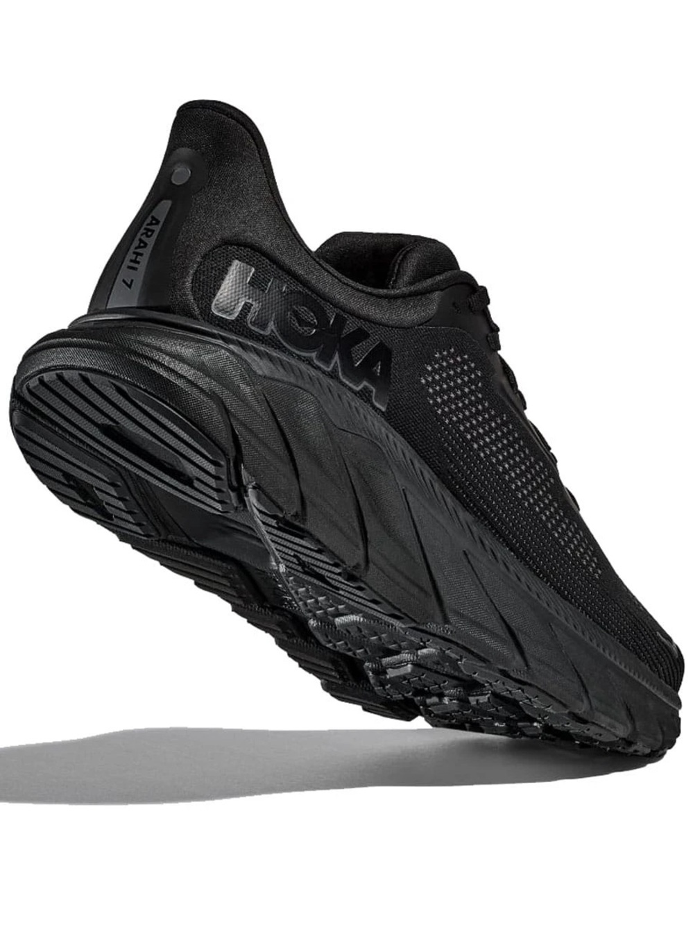 HOKA ONE ONE Arahi 7 'Triple Black' Size 8 Performance Sneakers NEW